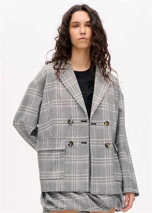 Binea blazer jakke Black And White Check Baum Und Pferdgarten 